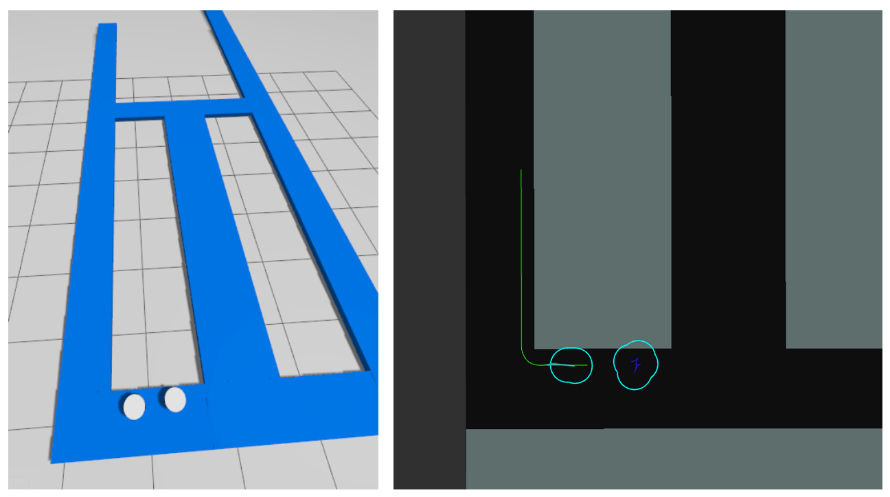 Simulated mobile robots